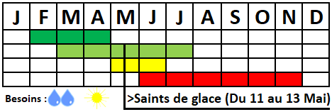 Tableau semis-récolte