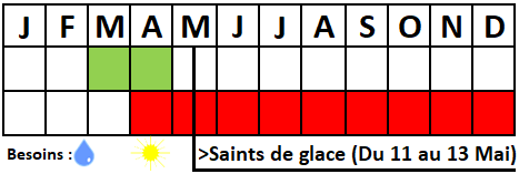 Tableau semis-récolte